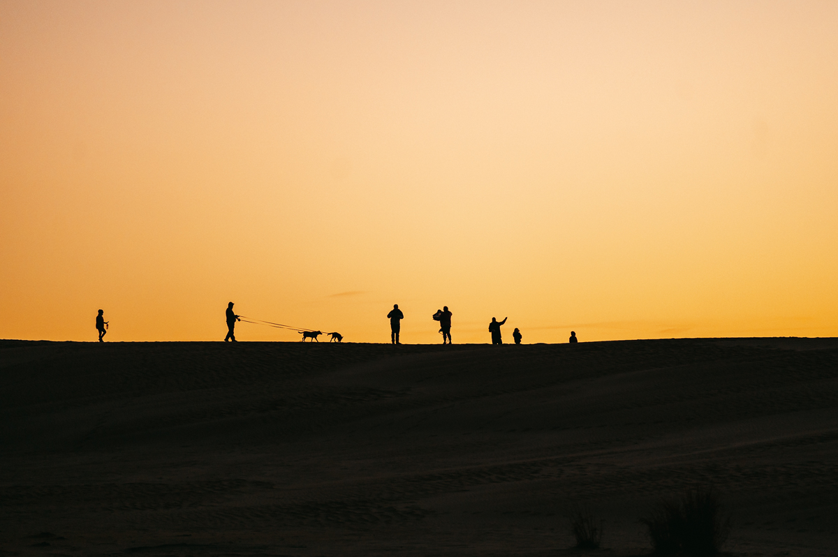 Jockey's Ridge at Sunset
