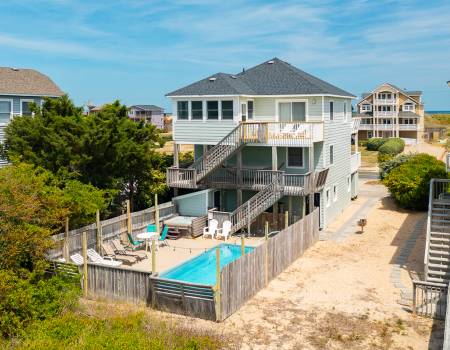 Salt and Light Semi Oceanfront Home in South Nags Head