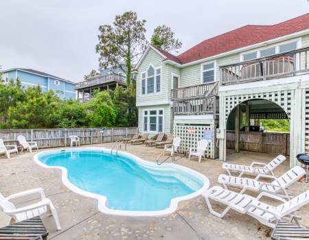 Sound Delight private pool in Corolla