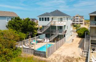Salt and Light Semi Oceanfront Home in South Nags Head