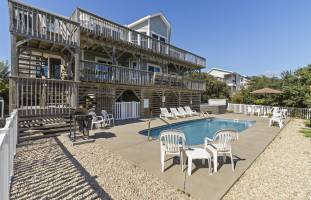Beach Blessing oceanside home with pool in Corolla