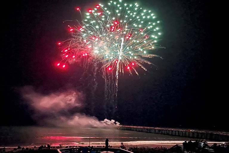 Fireworks at Nags Head Fishing Pier