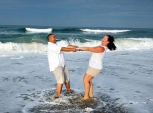 Beach Couple Dancing