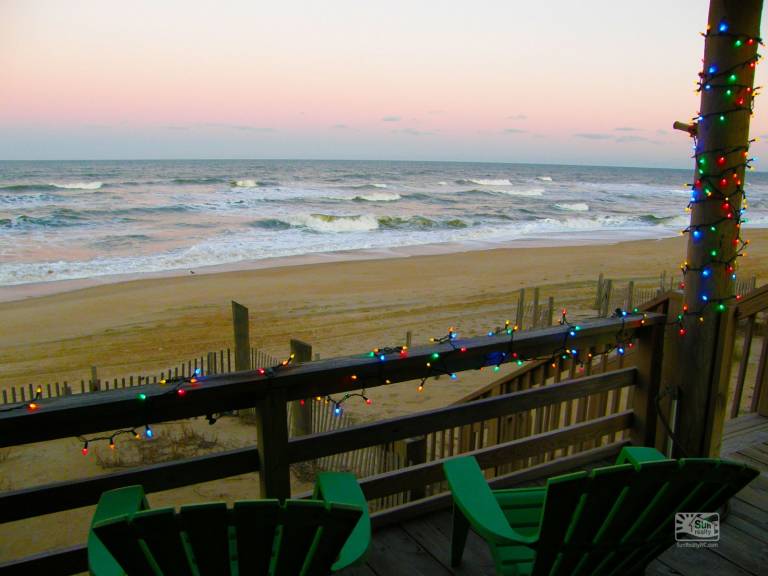 Holidays lights on the OBX